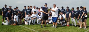 Team photo with trophy after winning the Third Straight Beast of The East Title in 2012