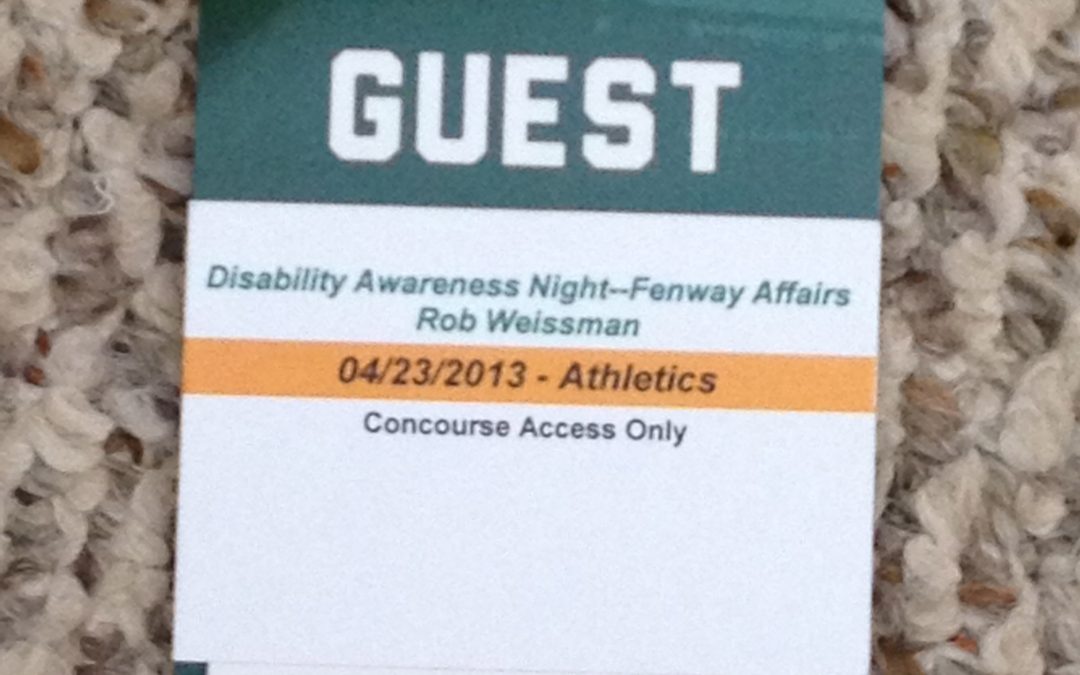 The Renegades at Fenway for Disability Awareness day!