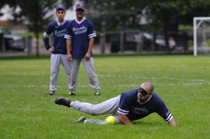 Rob Dias makes a stop on defense