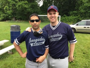 Aqil Sajjad and Joe McCormick were the stars of this game.  Aqil made two great stops on defense and scored a run.  Mac scored a pair to lead the Renegades