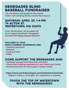 rock climbing flyer