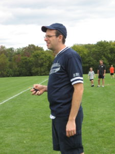 Aaron Proctor pictured here umpiring a game against the Woburn Lions in 2011