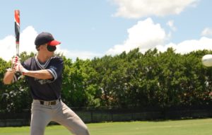 Christian Thaxton at the plate