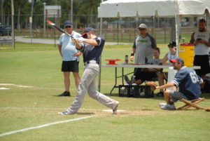 Christian Thaxton at the plate