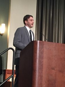 Author David Wanczyk gives a talk