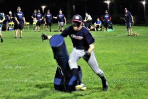 Chris Kimball scoring his first ever run
